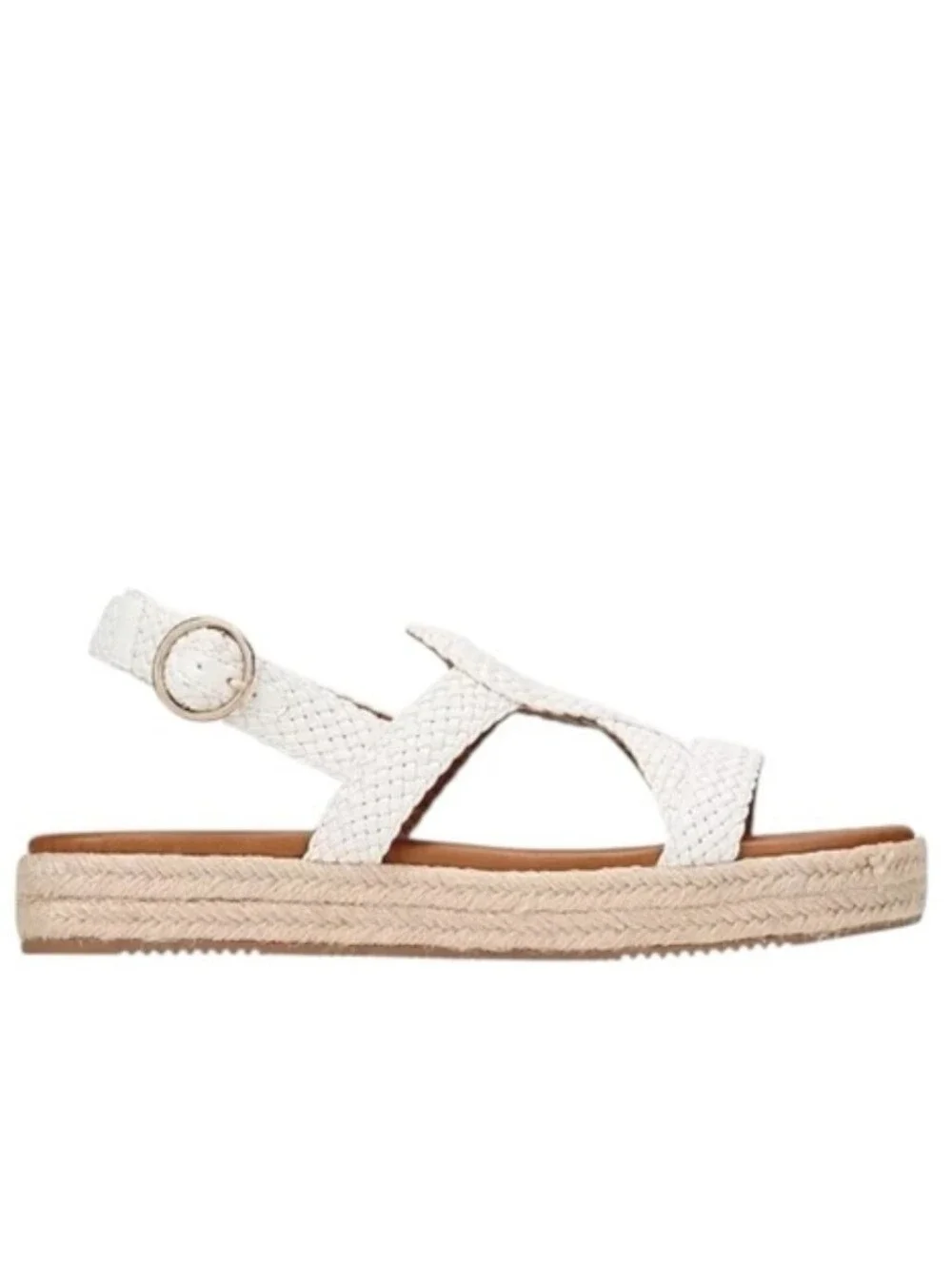 Style & Co. Ashland White Braided Platform Sandal
